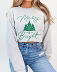 Merry & Bright Graphic Fleece Sweatshirts