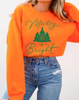 Merry & Bright Graphic Fleece Sweatshirts