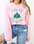 Merry & Bright Graphic Fleece Sweatshirts