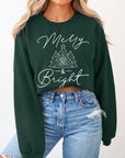 Merry & Bright Graphic Fleece Sweatshirts