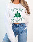 Merry & Bright Graphic Fleece Sweatshirts