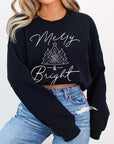 Merry & Bright Graphic Fleece Sweatshirts