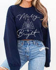 Merry & Bright Graphic Fleece Sweatshirts