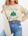 Merry & Bright Graphic Fleece Sweatshirts