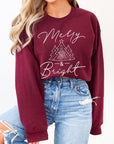 Merry & Bright Graphic Fleece Sweatshirts