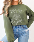 Merry & Bright Graphic Fleece Sweatshirts