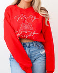 Merry & Bright Graphic Fleece Sweatshirts