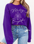 Merry & Bright Graphic Fleece Sweatshirts