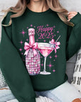 Happy 2025 New year Graphic Fleece Sweatshirts