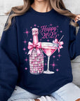 Happy 2025 New year Graphic Fleece Sweatshirts