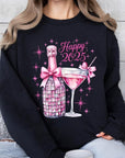 Happy 2025 New year Graphic Fleece Sweatshirts