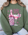 Happy 2025 New year Graphic Fleece Sweatshirts