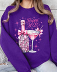 Happy 2025 New year Graphic Fleece Sweatshirts