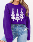 Christmas Trees Graphic Fleece Sweatshirts