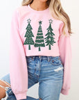 Christmas Trees Graphic Fleece Sweatshirts