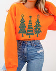 Christmas Trees Graphic Fleece Sweatshirts