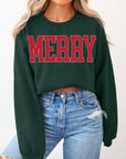 Merry Graphic Fleece Sweatshirts