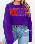 Merry Graphic Fleece Sweatshirts