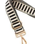 Ebony and Ivory Adjustable Guitar Bag Strap