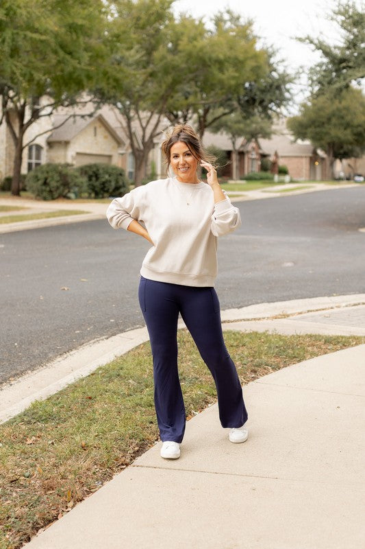 Julia Rose The Mila Navy Bootcut Leggings