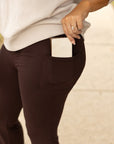 Julia Rose The Rhea Brown Bootcut Leggings