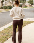 Julia Rose The Rhea Brown Bootcut Leggings