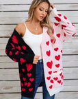 Two Tone Heart Cardigan