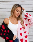 Two Tone Heart Cardigan