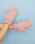 Plush Pastel Fuzzy Mittens