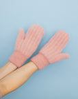 Plush Pastel Fuzzy Mittens