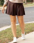 Julia Rose The Britt - Brown Skort