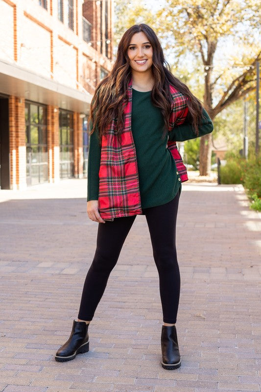 Julia Rose The Avery Black Full-Length Leggings NO POCKETS