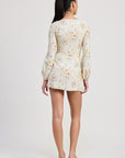 Emory Park Mini Long Sleeve Floral Dress