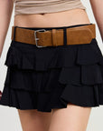 Emory Park Mini Belted Tiered Skort