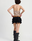 Emory Park Mini Belted Tiered Skort