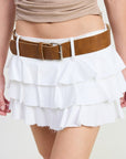 Emory Park Mini Belted Tiered Skort