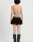 Emory Park Mini Belted Tiered Skort