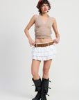 Emory Park Mini Belted Tiered Skort