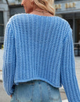 Cropped Knit Cardigan