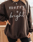 Merry+Bright Graphic Fleece Sweatshirts