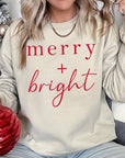 Merry+Bright Graphic Fleece Sweatshirts