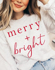 Merry+Bright Graphic Fleece Sweatshirts