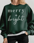 Merry+Bright Graphic Fleece Sweatshirts