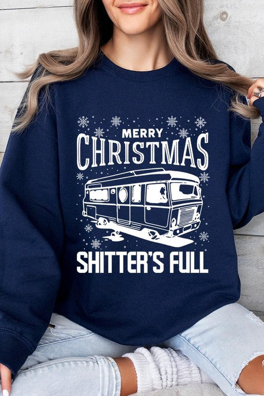 Merry Christmas Shitter&#39;s Full Graphic Sweatshirts