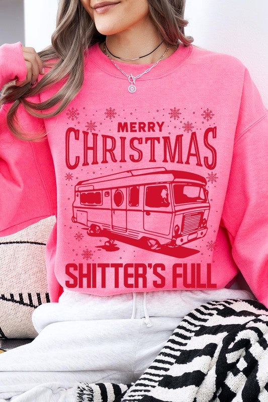 Merry Christmas Shitter&#39;s Full Graphic Sweatshirts