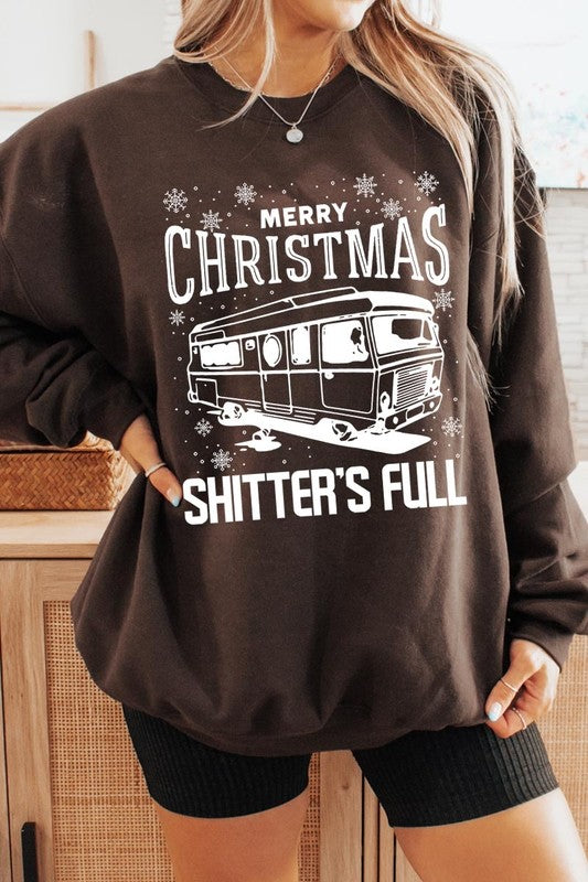 Merry Christmas Shitter&#39;s Full Graphic Sweatshirts