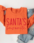 Santa's Favorite Graphic Fleece Sweatshirts