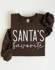 Santa's Favorite Graphic Fleece Sweatshirts