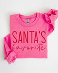 Santa's Favorite Graphic Fleece Sweatshirts