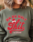 Ho Ho Ho Holy Shit Graphic Fleece Sweatshirts